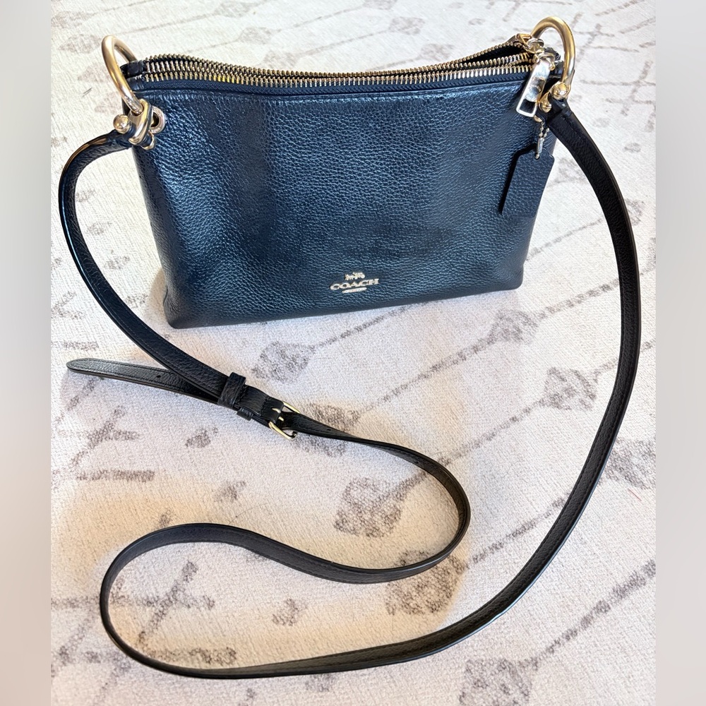 Coach Black Leather Crossbody Bag